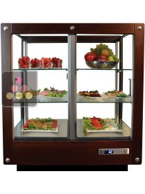 Vitrine 4 faces réfrigérée pour plats et produits frais CALICE DESIGN