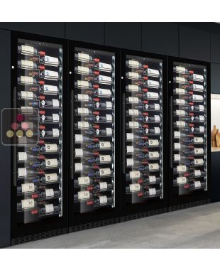 Combiné encastrable de 4 caves à vin mono-température de service ou de conservation LE CHAI