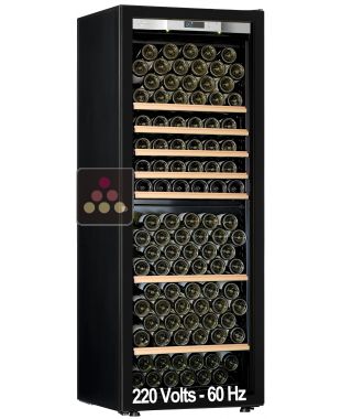 Cave à vin Mono-Température de vieillissement ou de service - Equipement stockage/coulissant - Porte Full Glass - 200 Volts-60 Hz TRANSTHERM