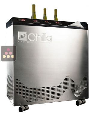 Cellule de refroidissement à roulettes pour 3 bouteilles - 2x 75cl + 1x magnum CALICE ARCTIC