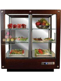 Vitrine 3 faces réfrigérée pour plats et produits frais CALICE