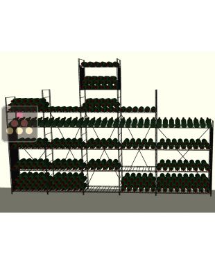 Aménagement de cave métal pour 742 bouteilles - Fabrication spécifique - Essentiel System ARCHITECTURE INTERIEURE DU VIN