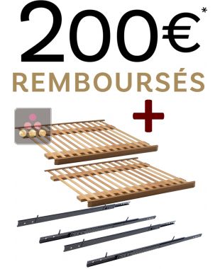 Offre de remboursement de 200€ du 01/12/2024 au 31/12/2024 suivant conditions + 2 clayettes coulissantes offertes CLIMADIFF