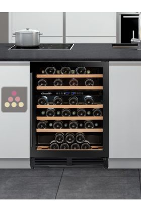 Cave à vin 2 températures de service encastrable sous plan