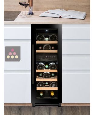 Cave à vin de service 2 températures encastrable sous plan connectée AVINTAGE