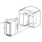 Cave à vin 2 températures de service encastrable sous-plan dark inox - Porte de 72cm