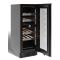 Cave à vin 2 températures de service encastrable sous-plan dark inox - Porte de 72cm