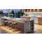 Cave à vin 2 températures de service encastrable sous-plan dark inox - Porte de 72cm