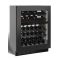 Cave à vin 2 températures de service encastrable sous-plan dark inox - Porte Push-Open de 72cm