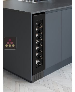 Cave à vin mono-température de service encastrable sous-plan - Porte de 72cm NESTOR M WINE