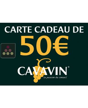 Carte Cadeau CAVAVIN 50€ du 04/04/2025 au 31/05/2025 suivant conditions CLIMADIFF