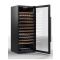 Cave à vin mono ou multi-températures de service et de conservation connectée avec clayettes intelligentes