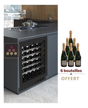 Cave à vin mono-température de service encastrable sous-plan - Porte de 72cm NESTOR M WINE