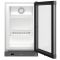 Armoire négative ventilée de comptoir, porte vitrée - Acier Silver - 93L