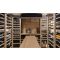 Aménagement personnalisé de cave bois et métal pour 1137 bouteilles - Wood system