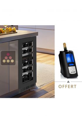 Cave à vin 2 températures de service encastrable sous-plan - Porte de 72cm