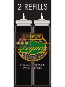 Lot de 2 recharges de gaz pour tire-bouchon à gaz Pop Luxe ACI-OEN300 OENOPRO