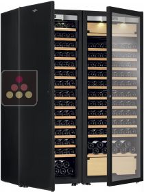 Combiné d'une cave à vin mono-température et d'une cave multi-usages 3 températures TRANSTHERM