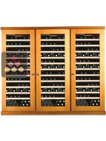 Combiné de 3 caves à vin mono-température de conservation et de service CALICE