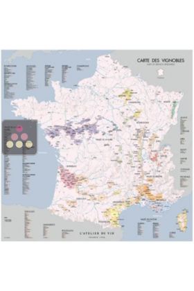 Carte des vignobles de France