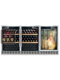 Combiné encastrable de 2 caves à vins et d'une cave à Charcuterie CALICE