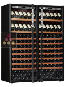 Combiné de 2 caves à vin Mono-Température de conservation ou de service TRANSTHERM