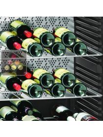 Lot de 2 Clayettes en acier chromé/ empreinte pour Gamme Vinothek LIEBHERR