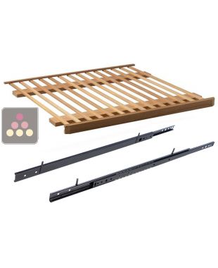 Clayette coulissante en bois massif AVINTAGE