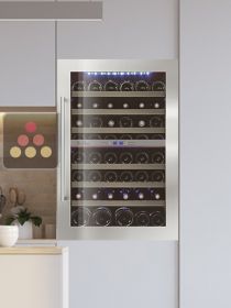 Cave à vin 2 températures de conservation et/ou de service encastrable LE CHAI