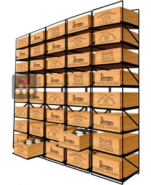 La seule solution pour stocker 40 caisses de vins et 480 Bouteilles MODULORACK