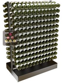 Support métallique pose libre double-face pour 288 bouteilles VISIORACK