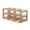 Lot de 3 meubles de rangement en bois pour 6 caisses bois