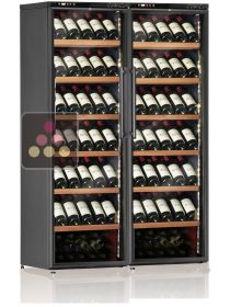 Combiné de 2 caves à vin mono-température de service ou de conservation CALICE