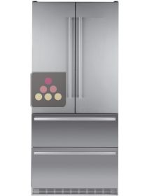 Combiné réfrigérateur, congélateur, fabrique à glaçons et zone Biofresh LIEBHERR