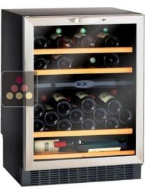 Cave à vin de conservation et de service 2 températures encastrable sous plan CLIMADIFF
