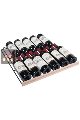 Clayette de stockage en fil d'acier avec fronton bois
