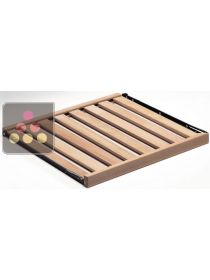 Clayette coulissante en bois massif pour 12 bouteilles CALICE