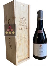 Bouteille d'Hermitage Rouge 2016 - Cave de Tain - Emballage caisse bois Sélection Vin