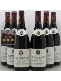Lot 6 bouteilles Cave de Tain 1994 : 3 Hermitage Gambert de Loche et 3 Hermitage Grand Classique Sélection Vin