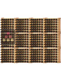 Lot de 12 casiers modulaires en hêtre massif pour 456 Bouteilles Ma Cave à Vin