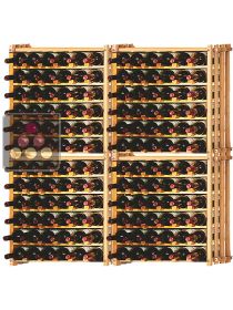 Lot de 4 casiers modulaires en hêtre massif pour 156 Bouteilles Ma Cave à Vin