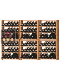 Lot de 6 casiers modulaires en hêtre massif pour 216 Bouteilles Ma Cave à Vin