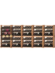 Lot de 10 casiers modulaires en hêtre massif pour 360 Bouteilles Ma Cave à Vin