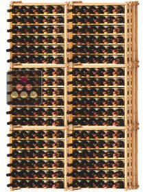 Lot de 6 casiers modulaires en hêtre massif pour 228 Bouteilles Ma Cave à Vin