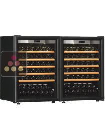 Combiné de 2 caves à vin Mono-Température de vieillissement et/ou de service TRANSTHERM