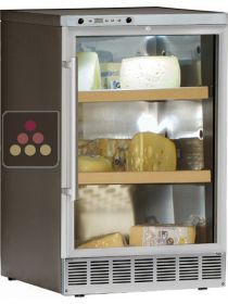 Cave à fromage mono-température encastrable façade inox CALICE