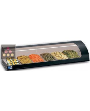 Comptoir réfrigéré vitré pour fromages, charcuteries, viandes ou produits frais TECNOX