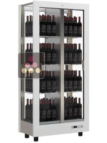 Vitrine à vin réfrigérée de conservation ou de service des vins - 4 faces vitrées CALICE DESIGN