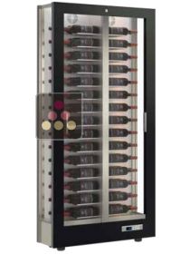 Vitrine à vin multi-températures - Usage pro - P36cm - 3 côtés vitrés - Sans habillage CALICE DESIGN