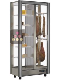 Vitrine réfrigérée modulaire de conservation des charcuteries et fromages - 4 faces vitrées CALICE DESIGN